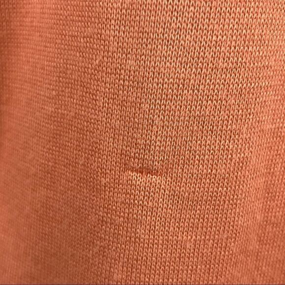 Free People We The Free Hoffman Crossover Faux Wrap Light Knit Top Melon XS NWT - Picture 7 of 9